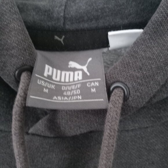 Puma Hoodie, Charcoal with Shadow Logo - Picture 2 of 5